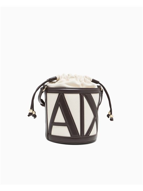 Borsa a secchiello con logo sagomato ARMANI EXCHANGE | XW002183AF22635/M6262